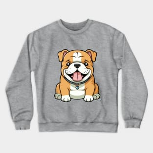 Cartoon Cute Kawaii Bulldog Crewneck Sweatshirt